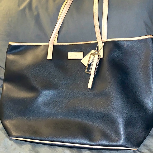 Coach Handbags - Coach Black Leather Tote Bag